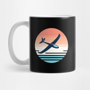 Glider Sailplane Biplane aerial floating soaring Mug